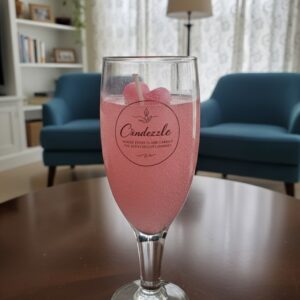 Pink Luxe Wine Candle