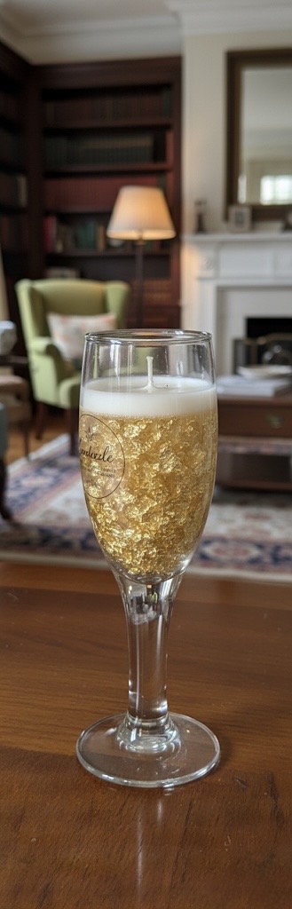 Golden Glow Wine Candle - Image 2