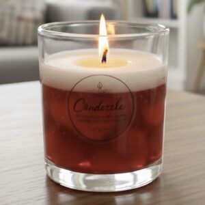 Red Velvet Heart Candle