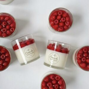 Raspberry Glass Candle