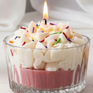 Strawberry Cakey Bowl Candle
