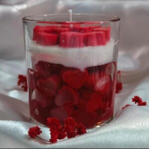 Red Heart Candle