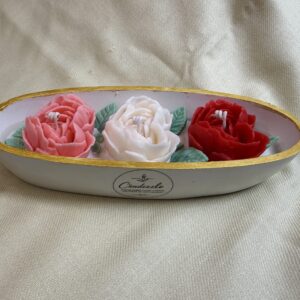 Heart Rose Theme Boat Candle