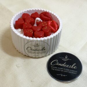 Valentine Heart Storage Jar Candle