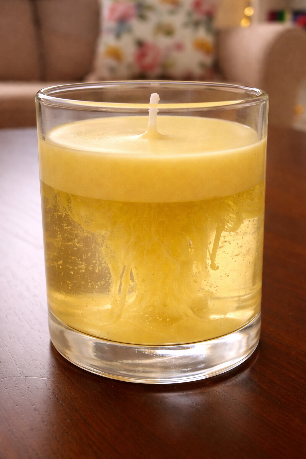 Yellow Bloom Light Candle - Image 2