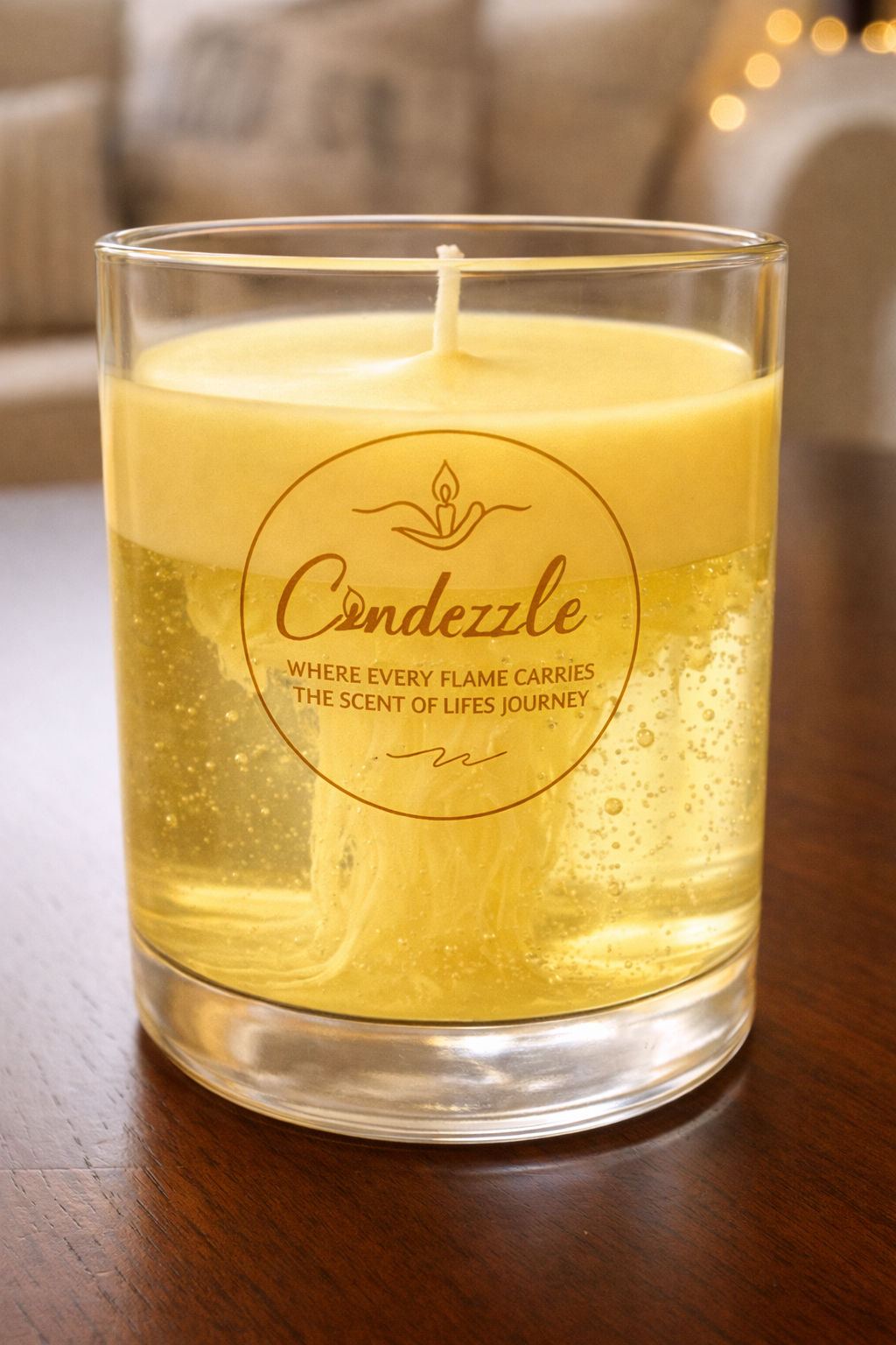 Yellow Bloom Light Candle