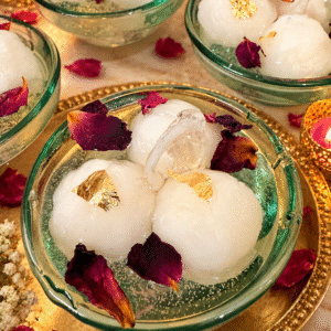 White Rasgulla candle