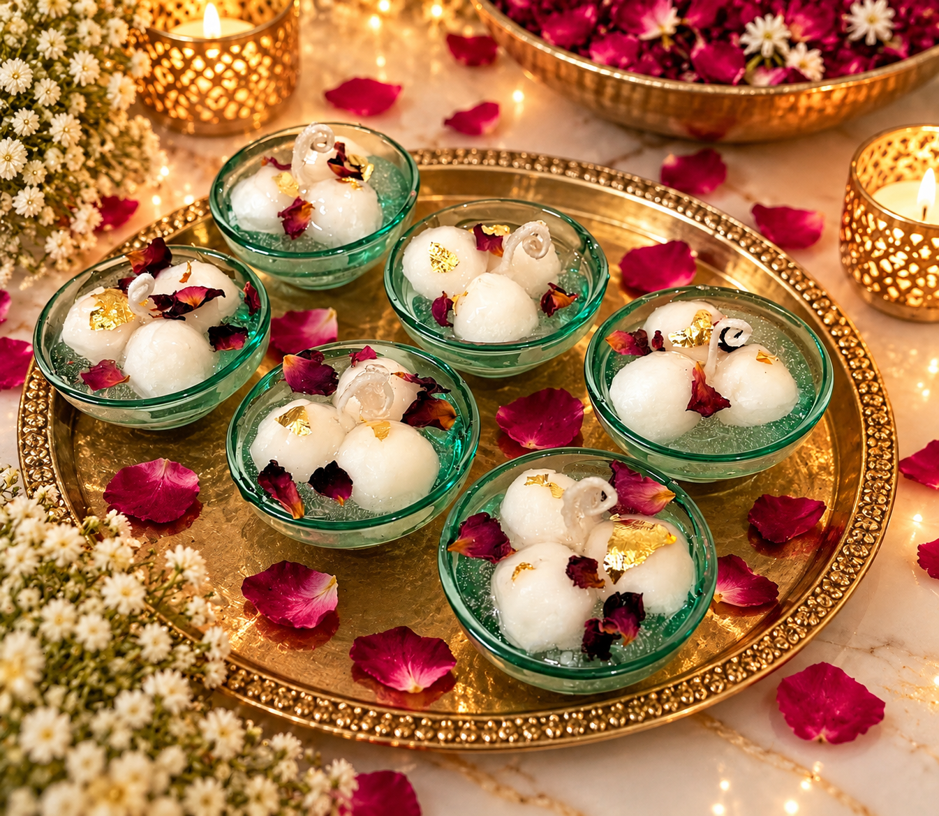 White Rasgulla candle - Image 2